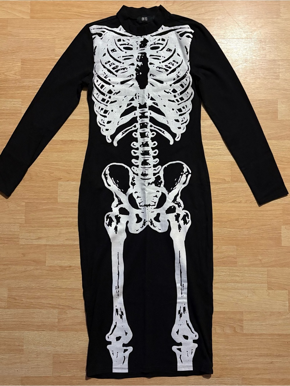 IRON Wishbone Medium Midi Dress Black - Picture 2 of 3